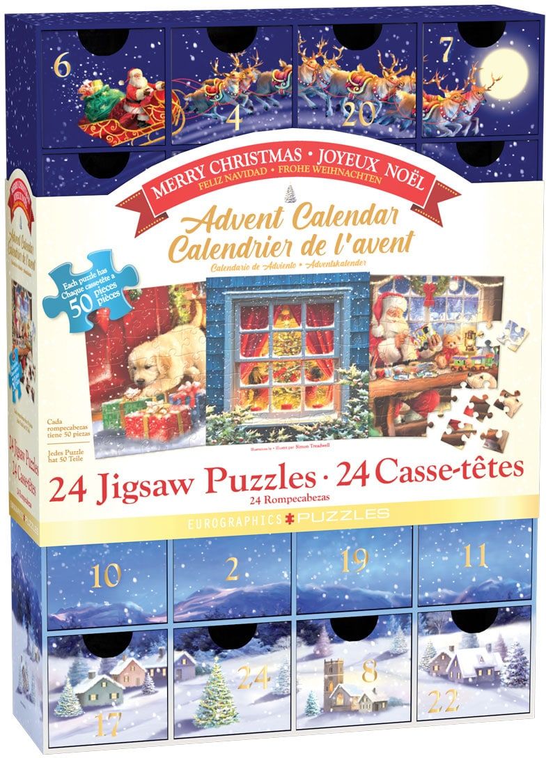 Puzzel Adventskalender – Classic Christmas (24 x 50 pcs)