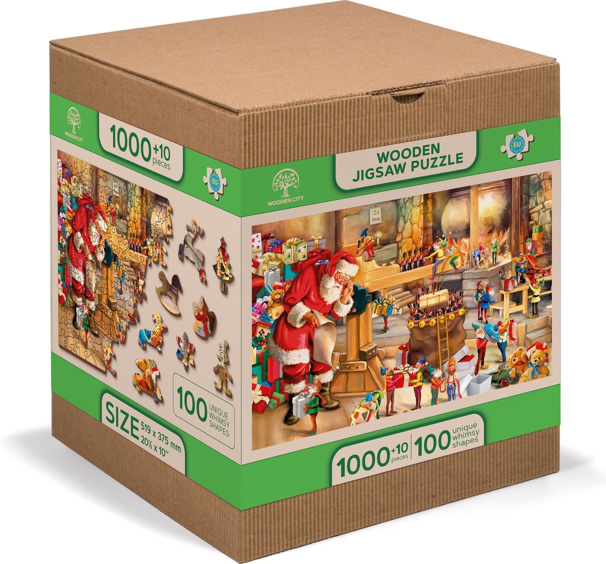 Houten Puzzel -  Santa's Workshop (1010 pcs)