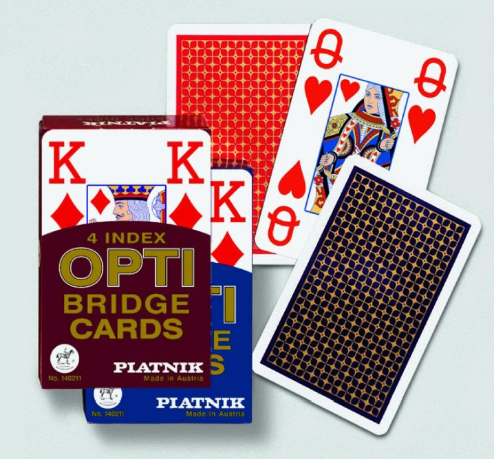 Piatnik Speelkaarten OPTI Bridge (Grote Index)