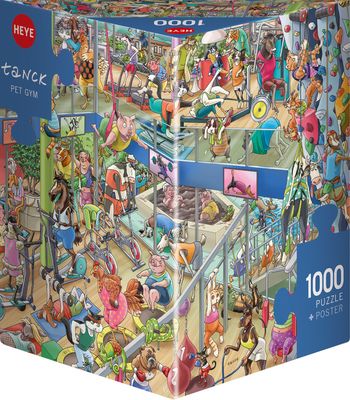 Puzzel - Pet Gym (1000 pcs) *Triangular Box*