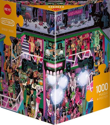 Puzzel - Disco (1000 pcs) *Triangular Box*
