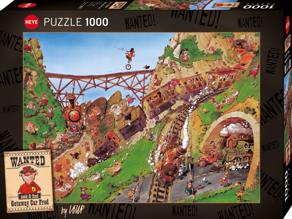 Puzzel - Wanted: Getaway Car Fred (1000 pcs)
