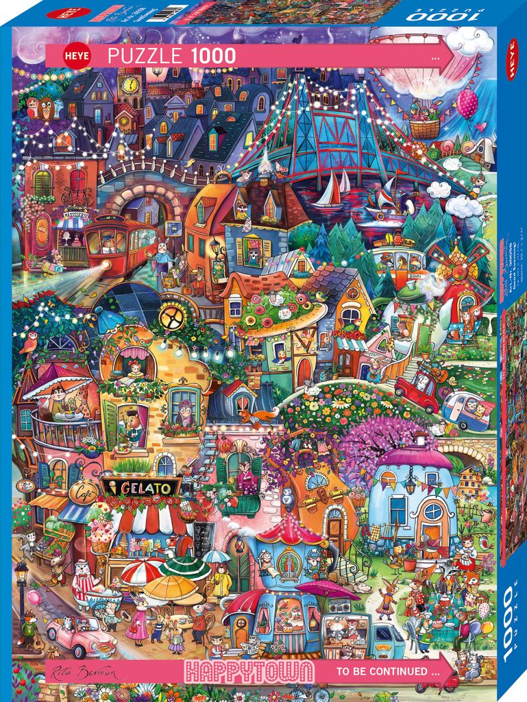 Puzzel - Happytown: Good Evening! (1000 pcs)