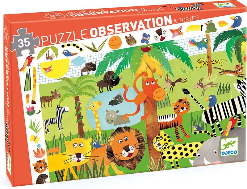 Observatiepuzzel - Jungle (35 pcs)