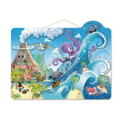 Speedy Monkey - Magnetische puzzel: Piraten (100 pcs)