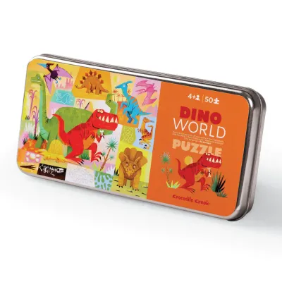 Tin Box Puzzels - Dino Koninkrijk (50 pcs)