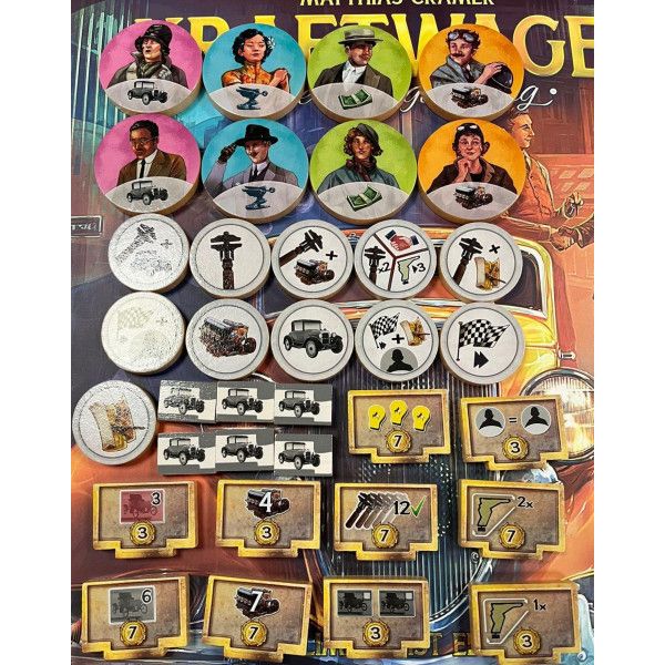 Kraftwagen: Age of Engineering - Deluxe wooden tokens