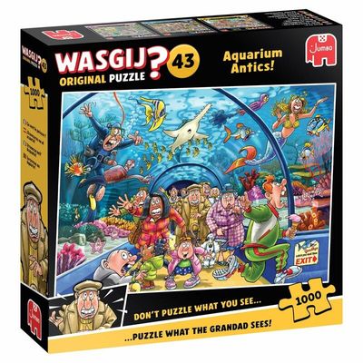 Puzzel - Wasgij Original - Aquarium Antics! (1000 pcs)