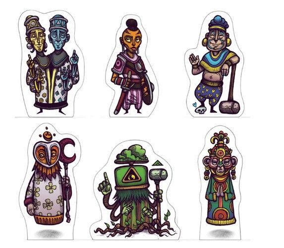 Faraway: houten speelstukken