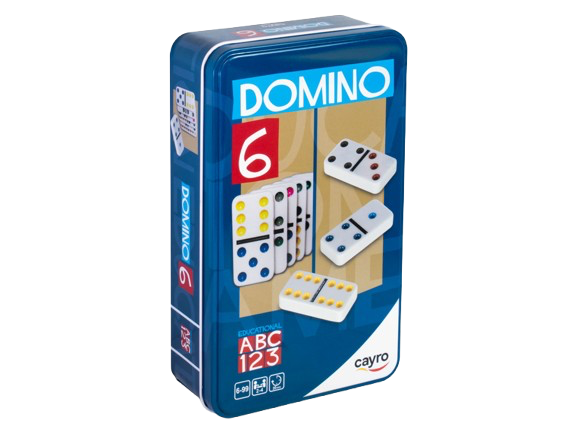 Cayro - Domino Double 6 Color (metal box)