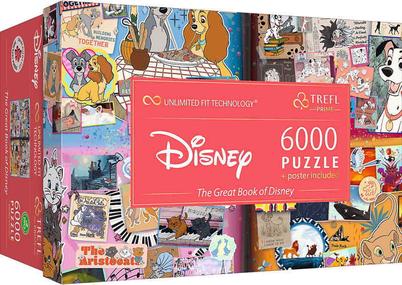Puzzel - Disney: Magical Book of Fairytales (6000 pcs)