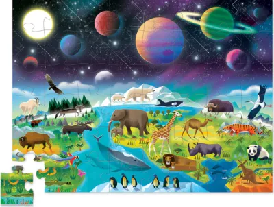 Above + Below Puzzels - De Aarde en de Ruimte (48 pcs)