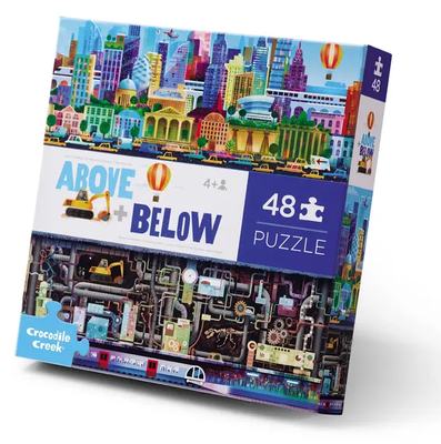 Above + Below Puzzels - De Stad (48 pcs)