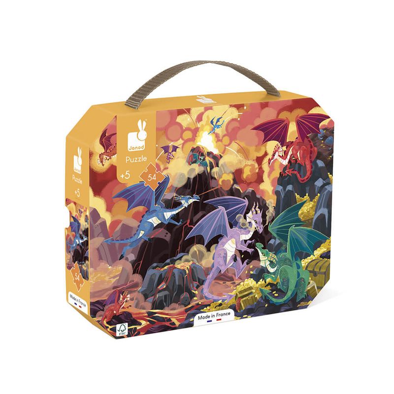 Puzzelkoffer - Vurige draken (54 pcs)