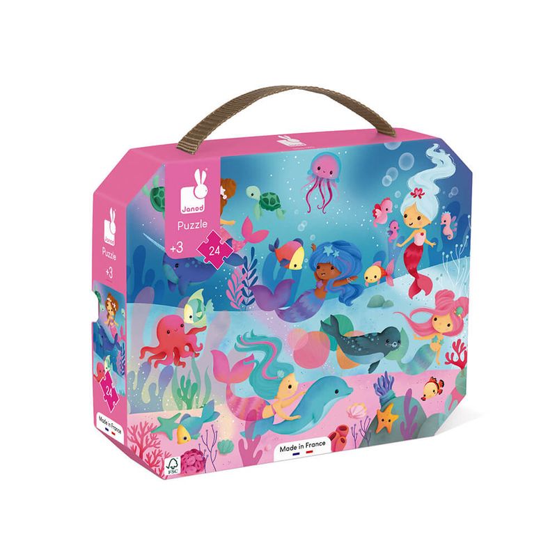 Puzzelkoffer - Zeemeerminnen (24 pcs)