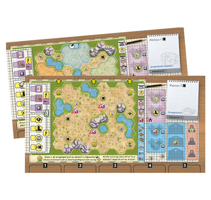 Ark Nova NL: Dierentuinplattegrond - Set 1