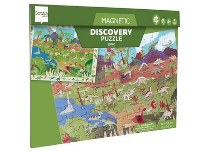 Scratch - Magnetische Discovery Puzzel: Dino Scratch - Magnetische Discovery Puzzel: Dino