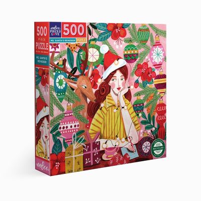 Puzzel - Ms. Santa's Reindeer (500 pcs) Puzzel - Ms. Santa's Reindeer (500 pcs)