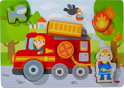 Inlegpuzzel - Brandweerauto Inlegpuzzel - Brandweerauto