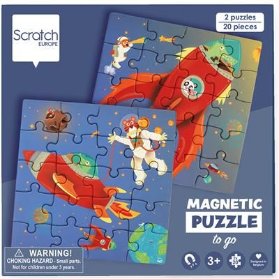 Scratch - Magnetisch Puzzelboek: Ruimte Scratch - Magnetisch Puzzelboek: Ruimte