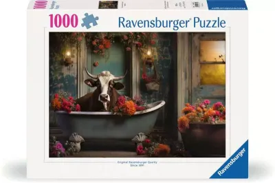 Puzzel - The Cow in the Bathtub (1000 pcs)