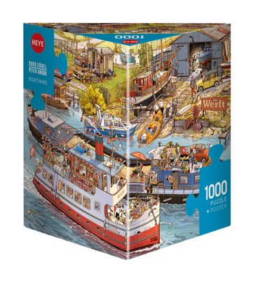 Puzzel - Boatyard (1000 pcs) *Triangular Box*