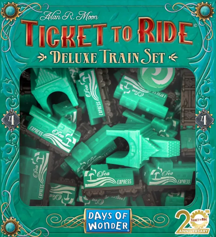 Ticket to Ride: 20th Anniversary Deluxe Train Set - Groen