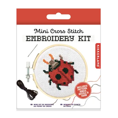 Mini Cross Stitch Borduurset - Ladybug