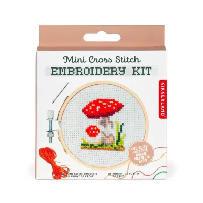 Mini Cross Stitch Borduurset - Paddestoelen