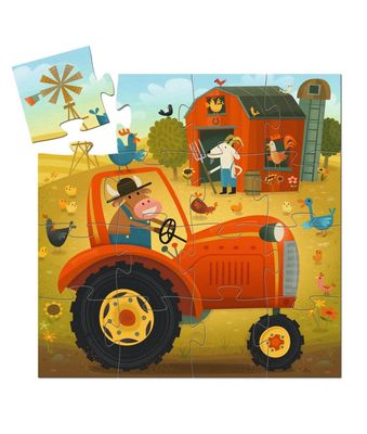 Puzzel - de Tractor (16 pcs)