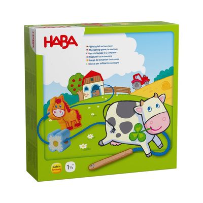 Rijgspel - Mijn Eerste Speelwereld: Op de boerderij Rijgspel - Mijn Eerste Speelwereld: Op de boerderij
