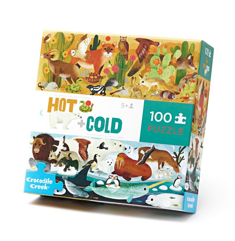 The opposite puzzles - Warm en koud (100 pcs)