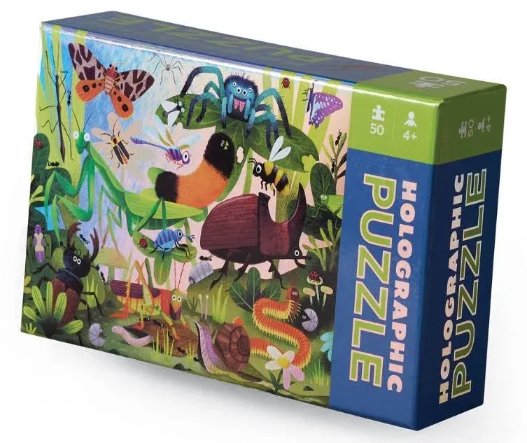 Holographic foil puzzles - Insecten in de tuin (50 pcs)