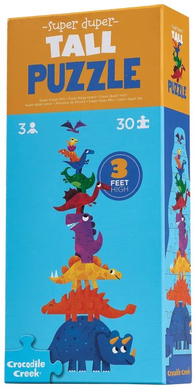 Super duper tall puzzles - Dinosaurussen (30 pcs)