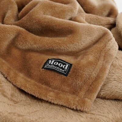 Fleece plaid Famke - mokka