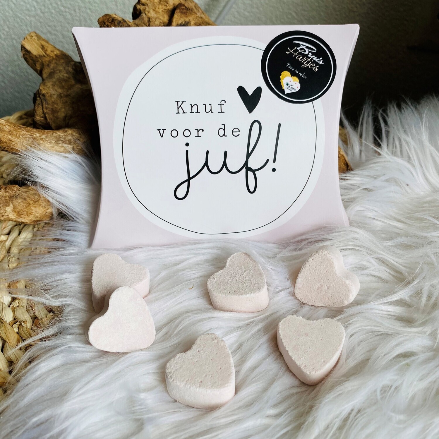 Gondeldoosje met bruishartjes - Knuf voor de juf