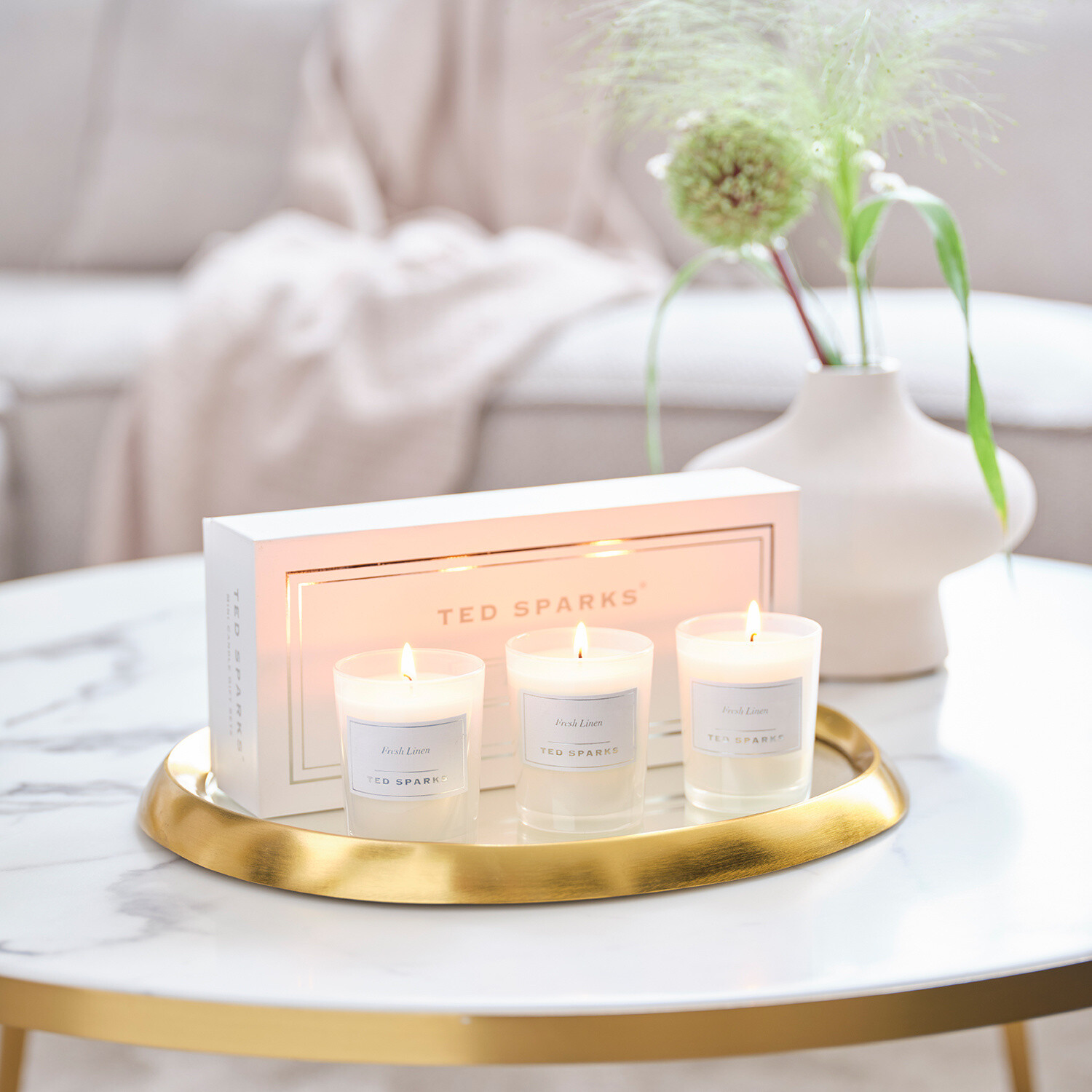 Kaarsen gift set Fresh Linen
