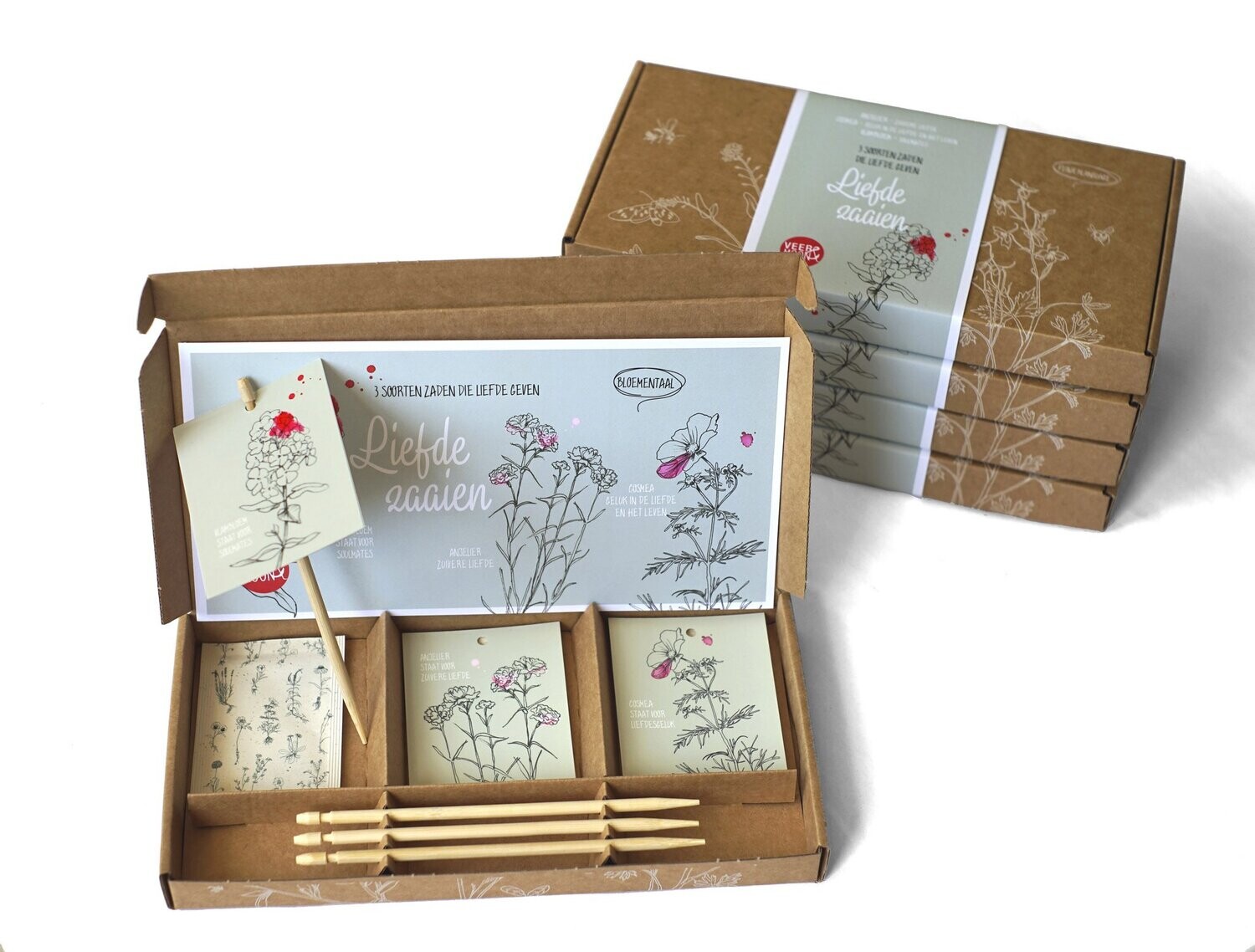 Cadeaudoosje bloemenzaden &#39;Liefde zaaien&#39;