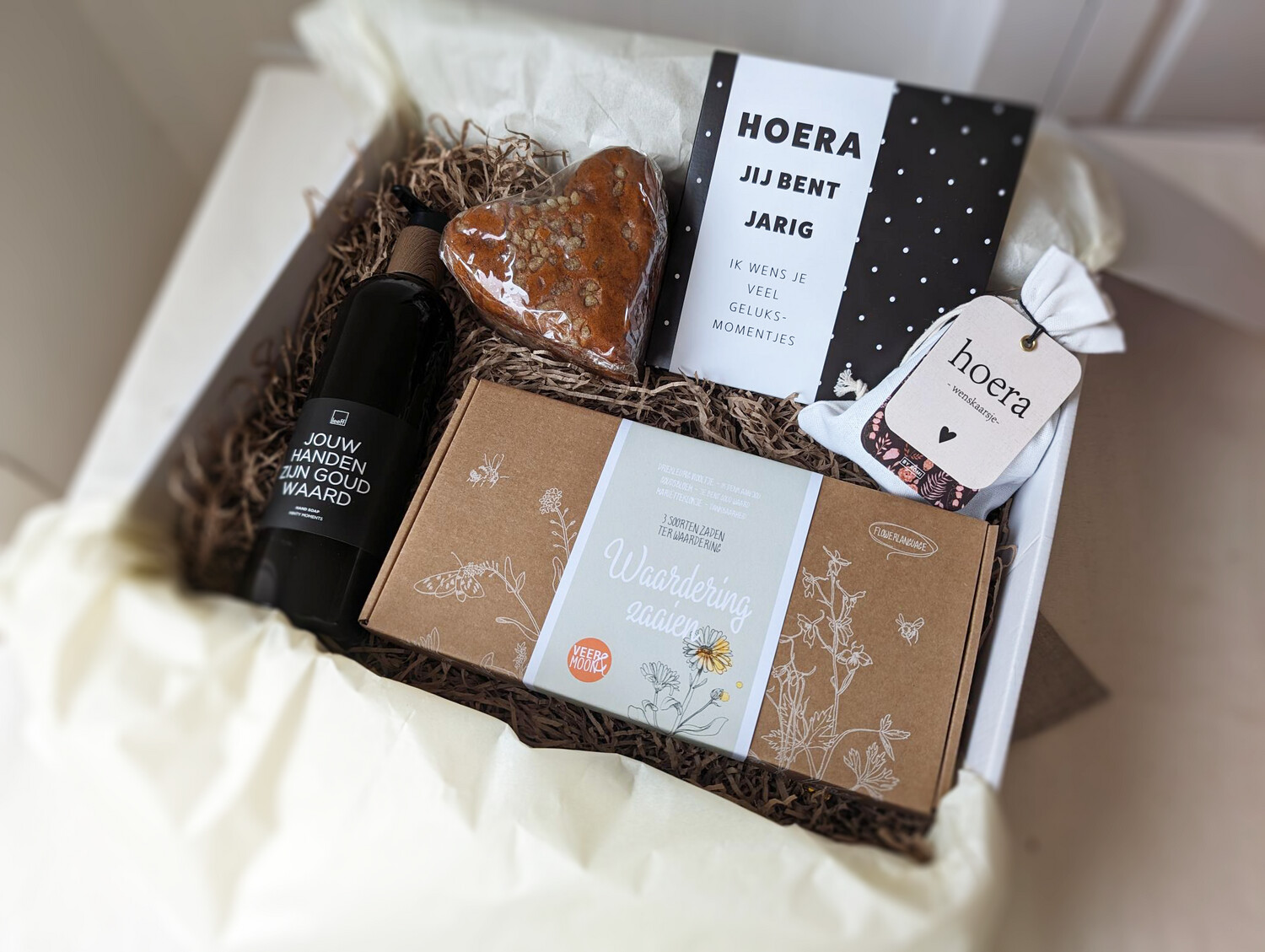 Geschenkdoos voor de jarige met groene vingers