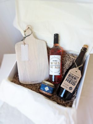 Cadeaubox Vieren met bier en wijn