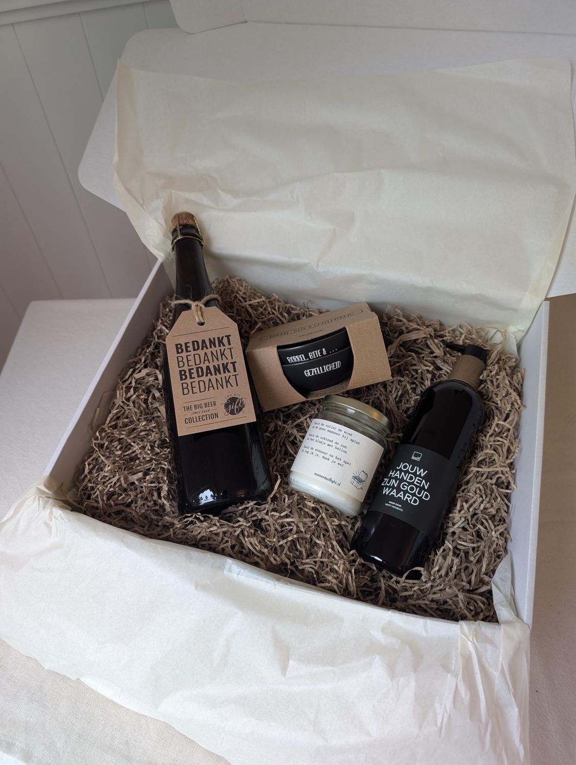 Cadeaudoos Proost en dank je wel