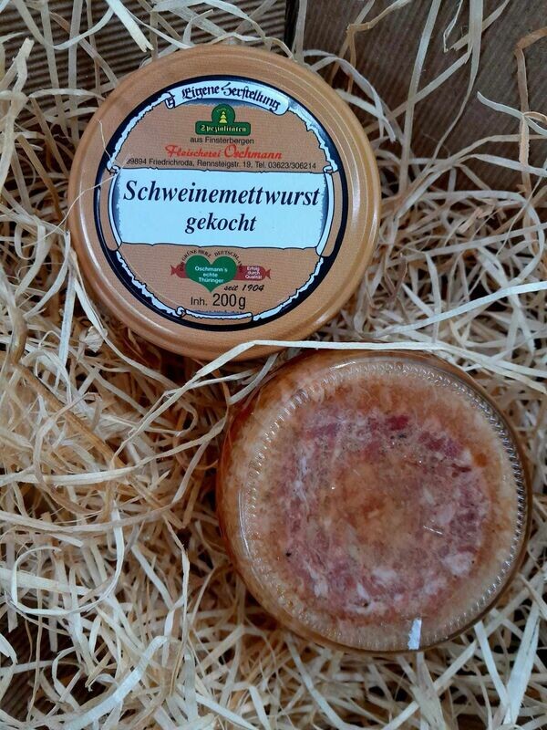 Schweinemett gekocht 200 g Glas Schweinemett gekocht 200 g Glas