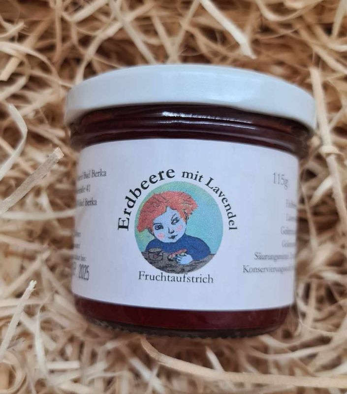 Fruchtaufstrich Erdbeere-Lavendel 115 g Fruchtaufstrich Erdbeere-Lavendel 115 g