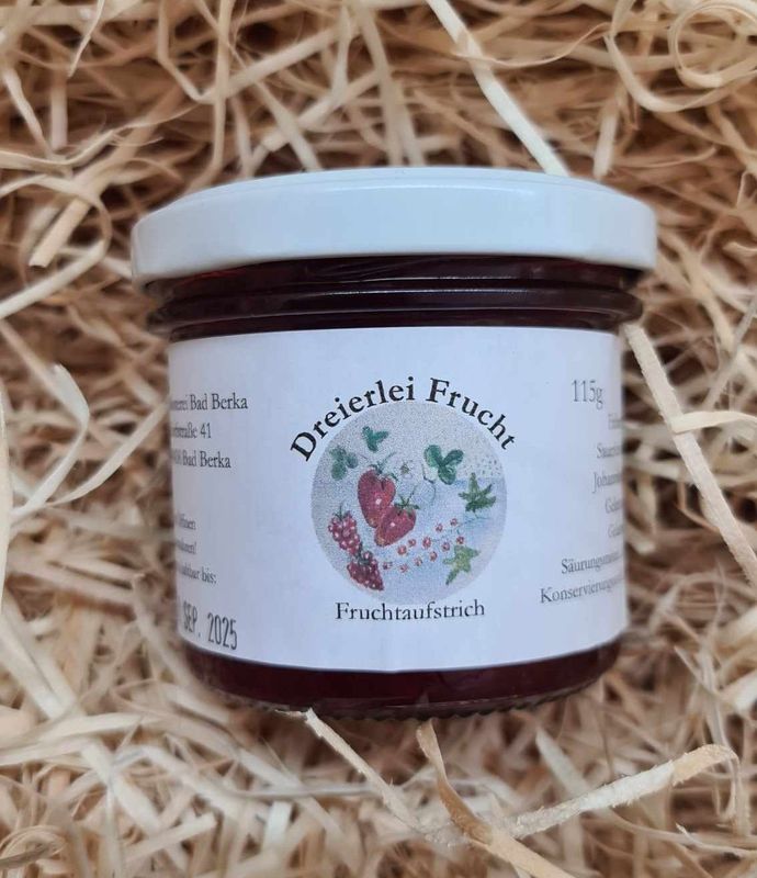 Fruchtaufstrich Dreierlei Frucht 115 g Fruchtaufstrich Dreierlei Frucht 115 g