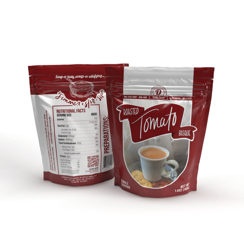 ROASTED TOMATO BISQUE ™ Single Serve 1.4oz x 1 Tray (12 bags)