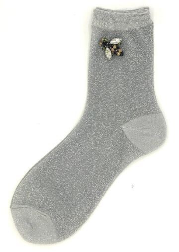 Sokken Rio broche sparkly bee