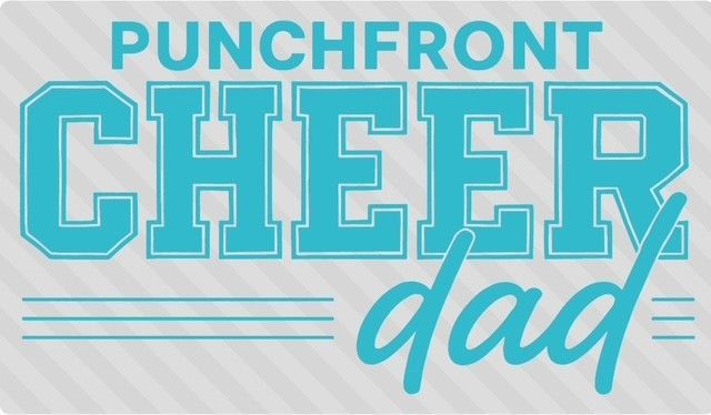 PunchFront DAD T-Shirt (Cheer, Gymnastics)