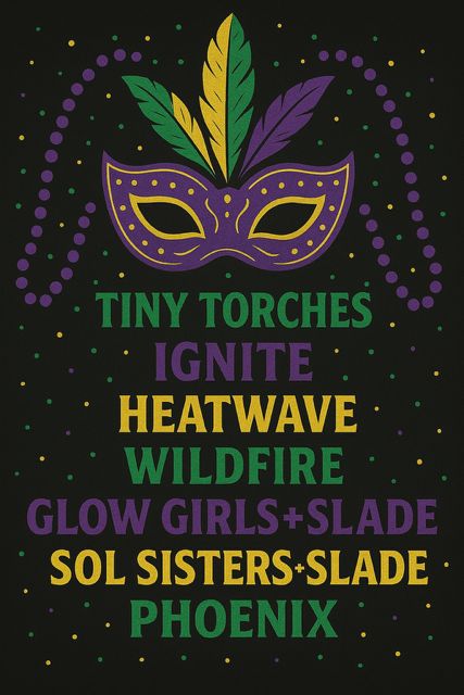 Mardi Gras  T-Shirt w/team names