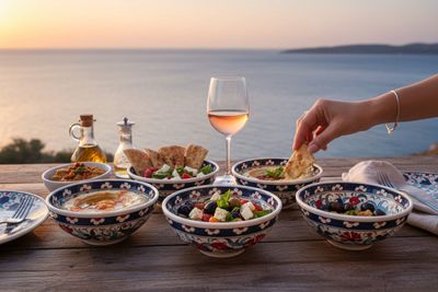 UNIQUE TURKISH IZNIK STYLE BOWLS 12.5CM