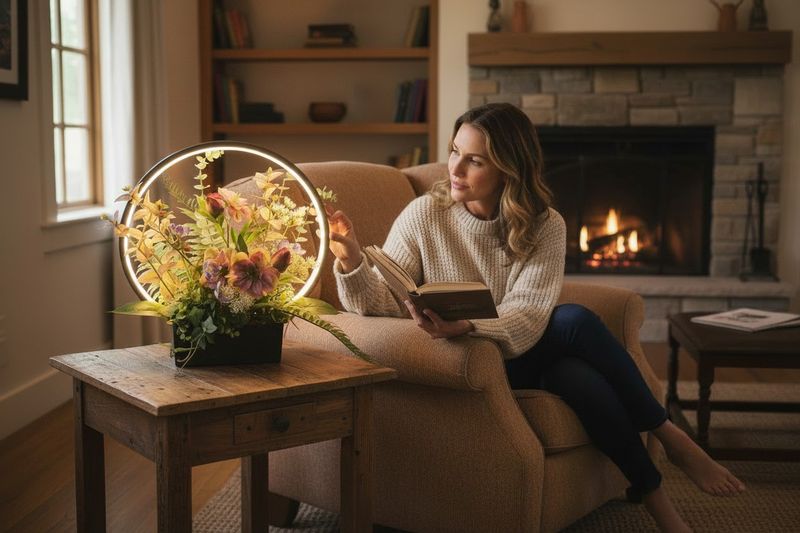 LED FLORAL LAMP 44CM